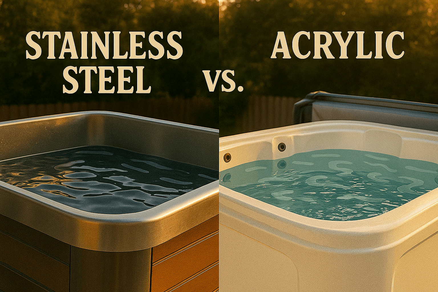 Stainless Steel vs. Acrylic Spas: Which Should You Choose?