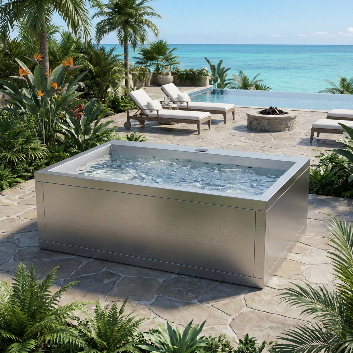 Mirage - Stainless Steel Luxury Spa